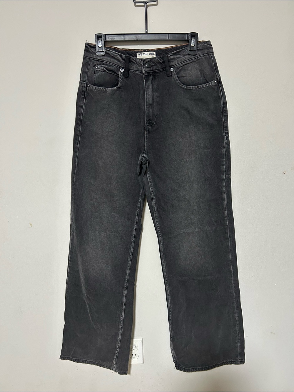 NWOT We The Free Free People Tinsley Baggy High Rise Straight Leg Jeans 526